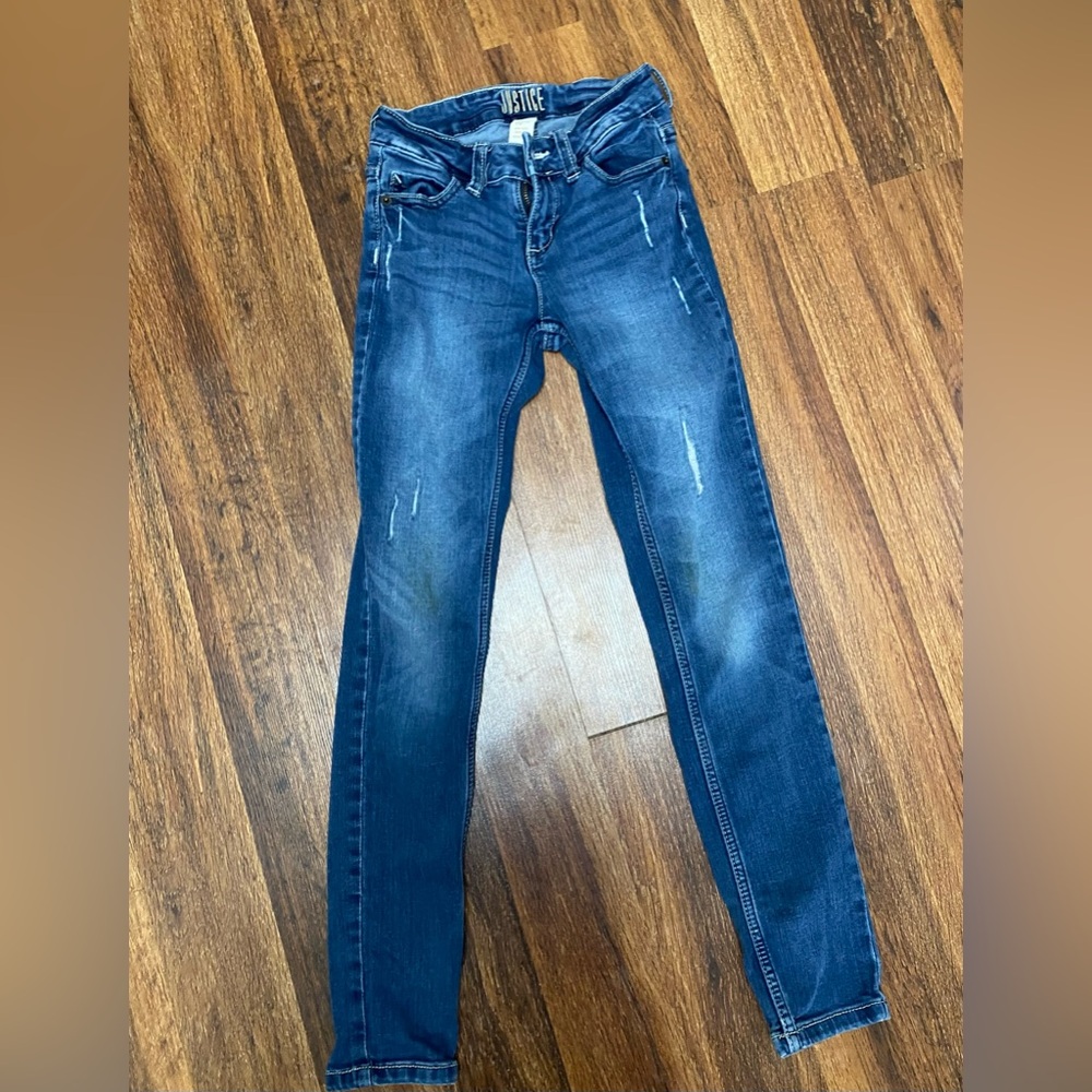 Girls Justice Super Skinny Mid-Rise Jeans, Size 10 Slim